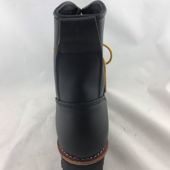 Tree Climbing Riding Black Logger Men’s Leather Upper Boots soft toe main image 15